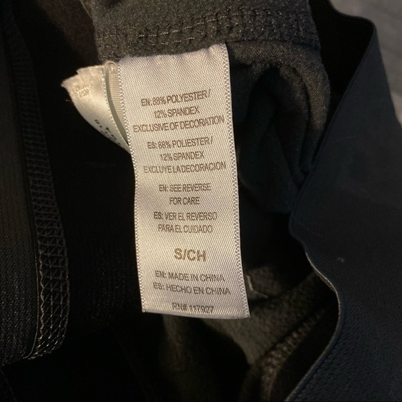 Reebok Black Gray Patterned Athletic Leggings - Picture 6 of 6